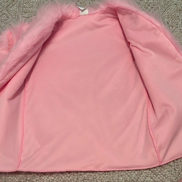 Cozy Pink Faux Fur Kids Coat - Picture 3 of 10